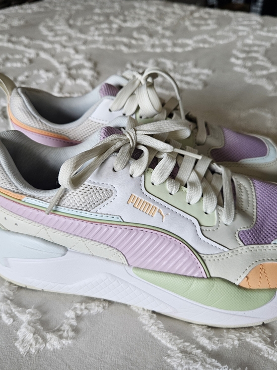 Puma Shoes - PUMA Women’s 8.5 Pastel Colorblock Chunky Sneakers Lavender Mint Peach